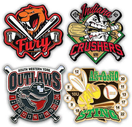Trading Pins for Baseball and Softball